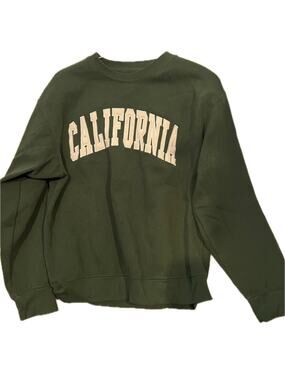 New York Popular California Green Crewneck Sweat Men Large